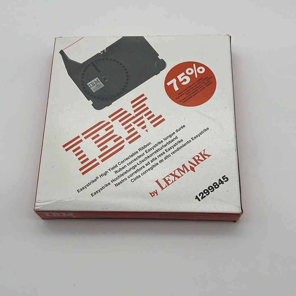 IBM Easystrike High Yield‎ Correctable Ribbon Black Cassette 1299845 NEW